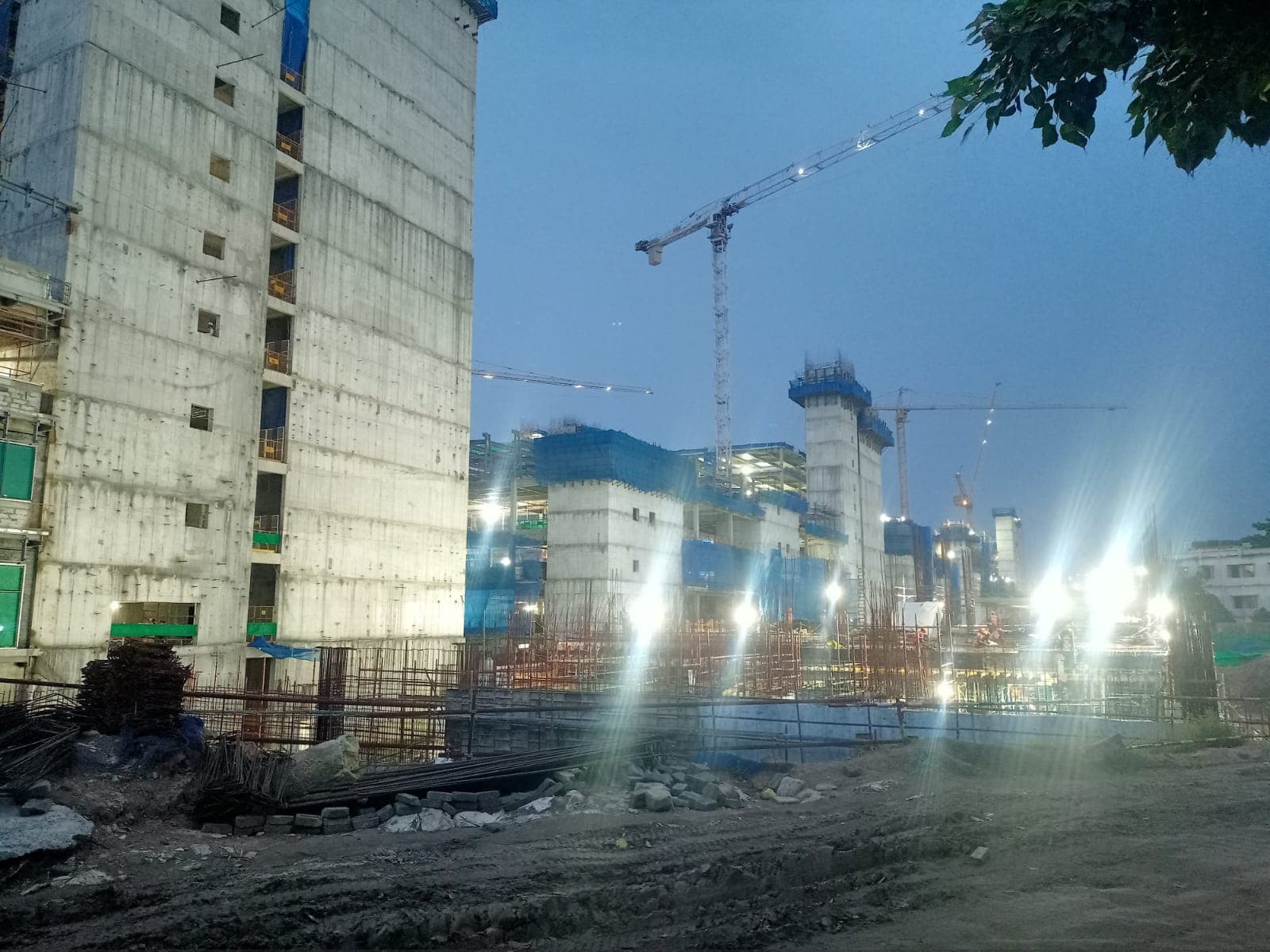 SCB hospital blocks under construction, Cuttack